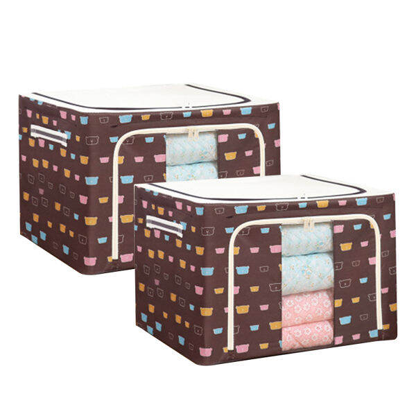 oxford-fabric-foldable-storage-box-with-steel-frame-for-clothes-bed-sheets-blanket-home-office-storage-home-supplies