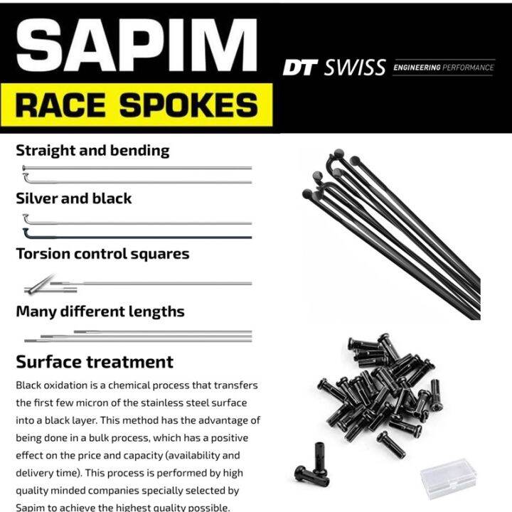 ♗Pillar SAPIM Triple Butted Superlite Spokes 27.5 and 29 with Brass