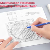Ellipse Angle Geometric Drawing Template Circle Maker Rotatable Drawing Ruler Multifunctional Drawing Ruler Student Stationery Rulers  Stencils