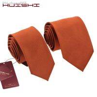 Solid Color Suit Dark Orange Neckties Men 39;s Lapel Unisex Polyester Waterproof Retro Korean Style Colorful Neck Ties Accessories