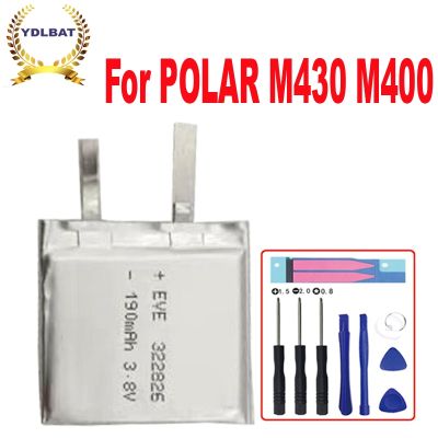 190mAh 3.8V Battery Core for POLAR M430 M400 GPS Sports Watch New Li-Polymer Rechargeable Accumulator Replacement
