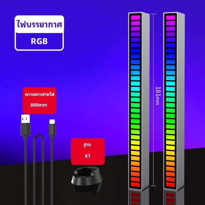 ไฟ-rgb-แสงจังหวะดนตรี-แสงโดยรอบ-ไฟสั่งงานด้วยเสียง-ไฟ-led-กระพริบตามจังหวะเพลง-ปิ๊กอัพแถบไฟ-rgb