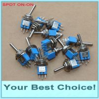 10pcs/Lot SPDT Superminiature 5mm Rocker Toggle Switch solder lug ON-ON 1.5A/250VAC 3A/125VAC Electrical Circuitry  Parts