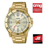 ของแท้ 100% นาฬิกา CASIO MTP-VD01 สายสแตนเลสทอง นาฬิาข้อมือผู้ชาย ใส่ทำงาน รุ่น MTP-VD01G-9 พร้อมรับประกัน 1 ปีเต็ม จาก CMG