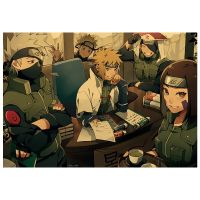 【B064】 The New Naruto 57 Retro Kraft Poster Bar Cafe Bedroom Decoration Painting