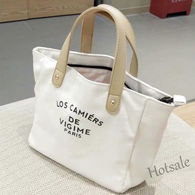 【hot sale】♈ C16 Japanese Handle Bag Carrying Messenger Bag Bento Lunch Box Bag Lunch Bag Canvas Environmental Protection Tote Bag