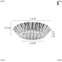 HONG แม่พิมพ์ทาร์ตไข่นำกลับมาใช้ใหม่ได้5ชิ้นแม่พิมพ์เค้กรูปไข่ถ้วยคัพเค้กสแตนเลสมัฟฟินแม่พิมพ์อบขนมพุดดิ้งคุกกี้เครื่องมือทำขนม