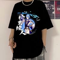 Genshin Impact Kamisato Ayato Tshirt Mens Streetwear Tshirt For Cartoon Graphic