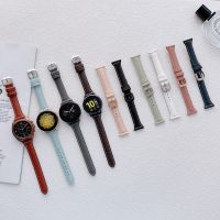 ☋◆๑ Leather Watch Band for Samsung Galaxy Watch 46mm/Huawei Watch GT2/Amazfit GTR 47mm Bracelet Wristband for 22mm 20mm Band