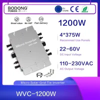 เครื่องแปลงแผงโซล่าเซล WVC R3ไมโครอินเวอร์เตอร์ไร้สาย1200วัตต์เปลี่ยน DC22-60V เป็น120V230V สวิตช์อัตโนมัติด้วย Wifi