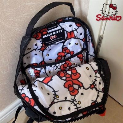 Sanrio Hello Kitty Y2k Backpack Anime Men Women Kawaii Cartoon Cute Light High Capacity High Quality Nylon Travel Student Bag