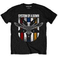 System Of A Down นกอินทรีสี เสื้อยืด100 MERCH