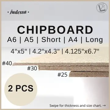 2mm Thickness Size A5 Plain Kraft Chipboard Sheet Heavy Duty