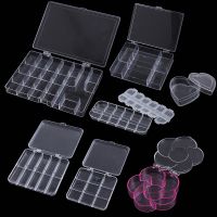 ▤♀❇ Acrylic Storage Jewelry Box Compartment Adjustable Container for Earring Bead Transparent Screw Holder Case Display Organizer