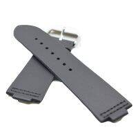 ✜ Newest Bamboo Wooden Watches Straps Genuine Leather Black Watchbands 22mm High Quality