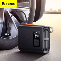 Baseus ปั๊มเครื่องอัดอากาศแบบพกพาเครื่องสูบยางทรงกระบอกไร้สายแบบคู่,250วัตต์สำหรับสูบลมแรงดันยางรถจักรยานของรถยนต์