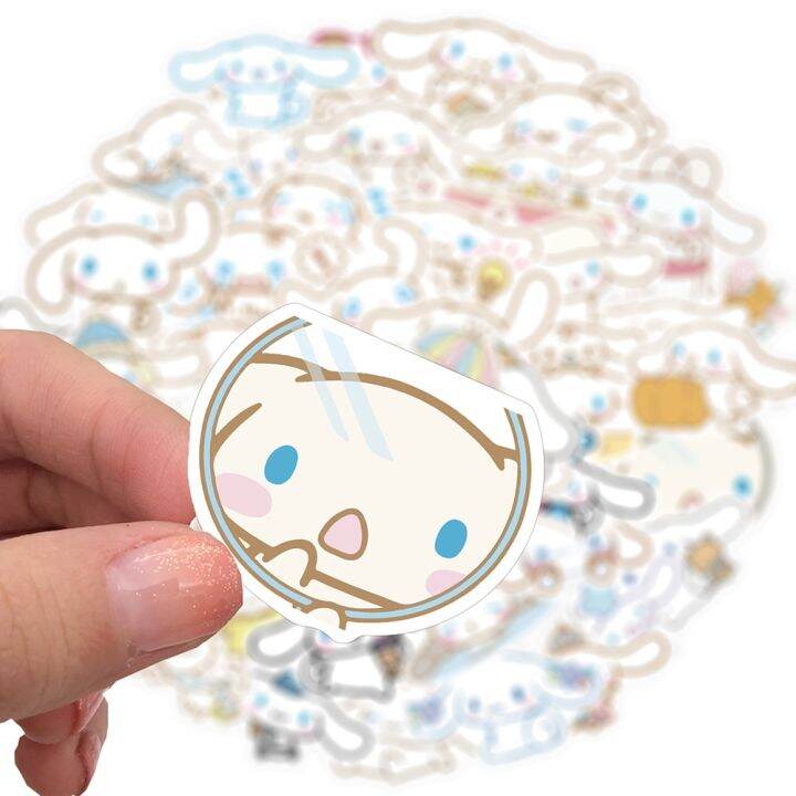 50ชิ้นอะนิเมะน่ารัก-cinnamoroll-สติกเกอร์กันน้ำลายการ์ตูนของเล่นเด็กไดอารี่-diy-สมุดบันทึกติดสติกเกอร์จักรยานแล็ปท็อปสติกเกอร์และป้าย