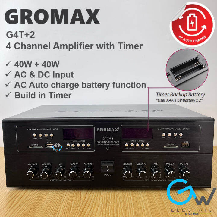 Gromax G T Channel Usb Sd Timer Swiftlet Professional Amplifier For Swiftlet Farming