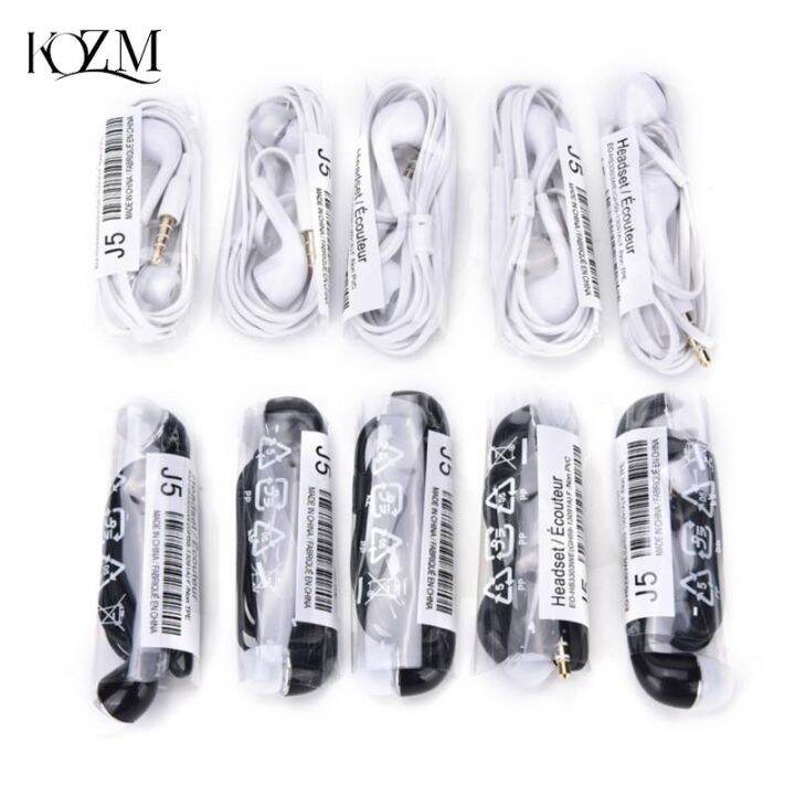 ชุดหูฟัง-j5หูฟังแบบ-in-ear-หูฟังแฮนด์ฟรี5ชิ้นพร้อมไมโครโฟนสำหรับ-samsung-htc-โทรศัพท์-xiaomi