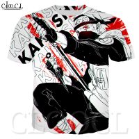 CLOOCL NARUTO HOKAGE Hatake Kakashi Japan Anime Pattern Short Sleeve Harajuku T-Shirt 3D Printed Graphics Large Size Wild Shirt Casual Round Neck Fashion Loose T-Shirt Cosplay Unisex Top