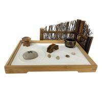 Zen Garden Japanese Garden Garden Meditation Decor Strong Decorative Effect Promote Relaxation Gather Concentrating Minimalist Design For Small Desk Zen Garden Décor amicable