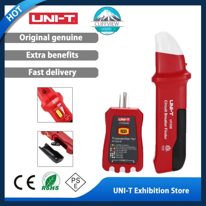 UNI-T UT25A Professional Automatic Circuit Breaker Finder Socket Tester ...