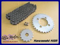 KAWASAKI KSR110 (15T) FRONT &amp; (30T) REAR SPROCKET &amp; "MAX" DRIVE CHAIN (420 - 112L) #สเตอร์หน้า-หลัง พร้อมโซ่