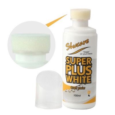 genuine ☼หมดปัญหาพื้นเหลือง Super Plus White Shucare ซุปเปอร์พลัสสีขาว น้ำยาขจัดคราบรองเท้าสีขาว 100ML. น้ำยาแก้พื้นเหลือง♂