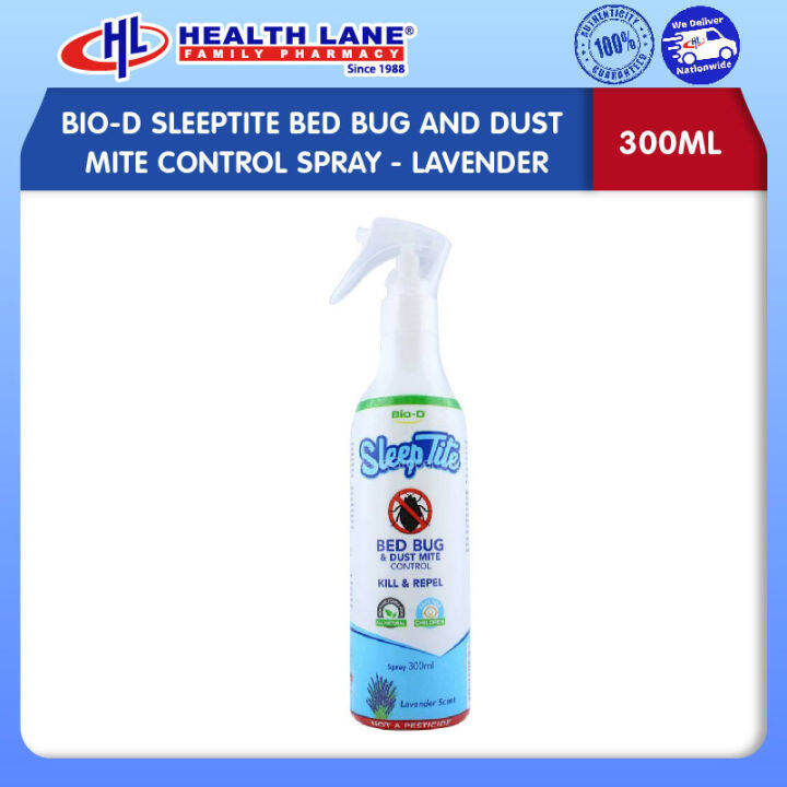 BIO-D SLEEPTITE BED BUG AND DUST MITE CONTROL SPRAY (300ML) - LAVENDER ...