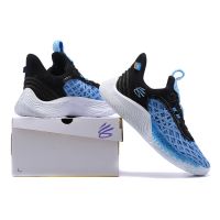 Au hot [original] UA * curry-9 black blue fashion breathable basketball shoes lightweight comfortable sports shoes