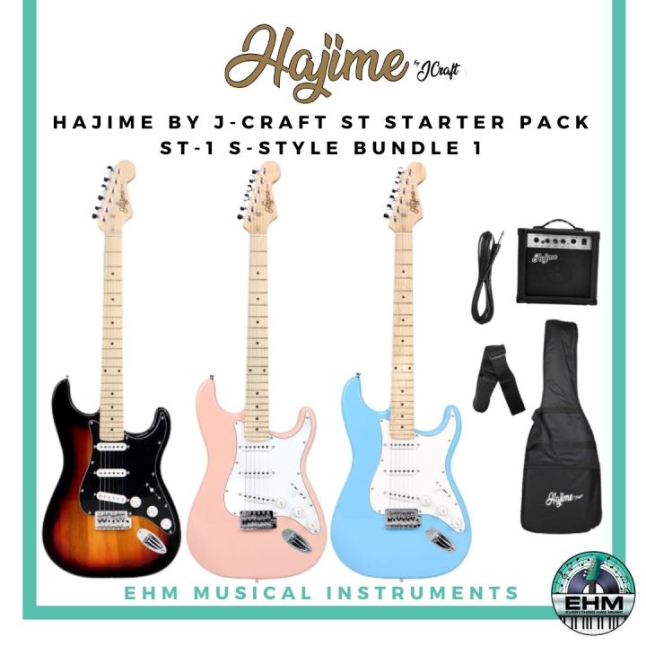 Hajime By Jcraft St Starter Pack St 1 Stratocaster Bundle 1 Lazada Ph