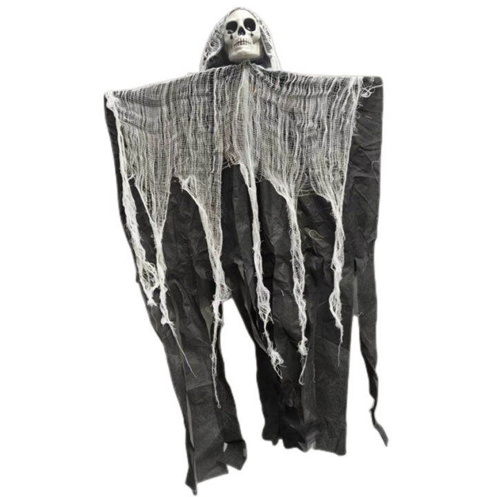 Halloween Hanging Skeleton Ghost Decorations 90cm Scary Grim Reapers 