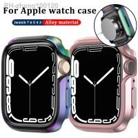 Aluminum alloy Watch case Cover for apple watch 7 series 7 SE 45mm 41mm Accessories protective Case shell frame Metal Anti-drop