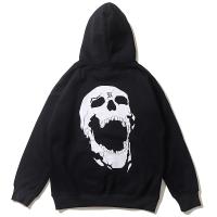 REVENGE TALK Back Skull Printed Fashion High Street Mens Hoodie With Velvet FOG hoodie