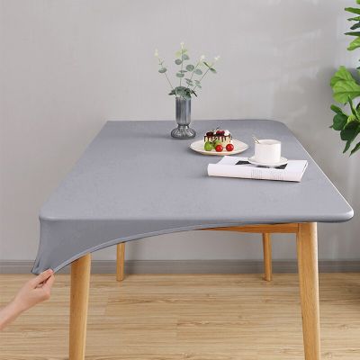 PVC Oilproof Tablecloth Antifouling Waterproof Table Cover Solid Color Style Table Mat Coffee Dining Dustproof Tablecloth 식탁보