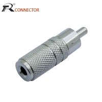 1pc Metal Connector Jack 3.5mm Female to RCA Male Connector Audio Adapter for Audio Video High Quality