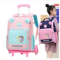 2023 New Ziranyu School Wheeled Backpack Kids School Rolling Bag School Trolley Bag For Boys Student School Trolley Backpack For Girls