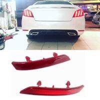 1 Pair Car Rear Bumper Fog Light Parking Warning Reflector Taillights Brake Lamp for Peugeot 508 2011-2014