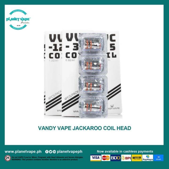 VAPER Vandy Vape Jackaroo Pod Coil Head per Piece Lazada PH