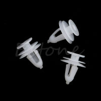 New 20Pcs White Plastic Rivets Retainer Push Clips 9mm Hole for Car Bumper Fender