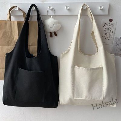 【hot sale】₪ C16 Canvas Bag Female Student Korean Version Large Capacity Versatile Schoolbag Handbag Women Bag All-Match Tote Bag