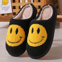 Winter Warm Slippers Cute Cartoon Couple Home Slippers Shoes for Women Indoor Plush Thick Bottom Home Non-slip Fluffy Slides Men