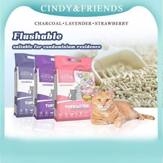 CINDY'S & FRIENDS TOFU CAT LITTER FLUSHABLE CAT LITTER (7 LITERS