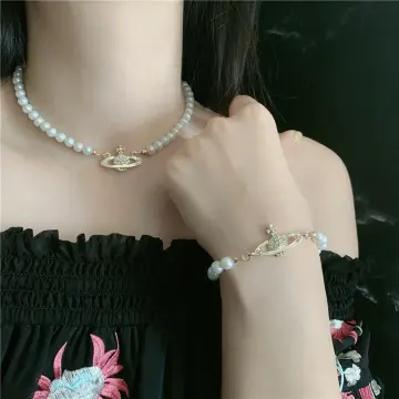 2020 Fashionable Female Natural Pearl Necklace With Hot Pearl Chain Saturn  Satellite Clavicle Chain For Punk Atmosphere From Chenachen, $12.37 |  DHgate.Com