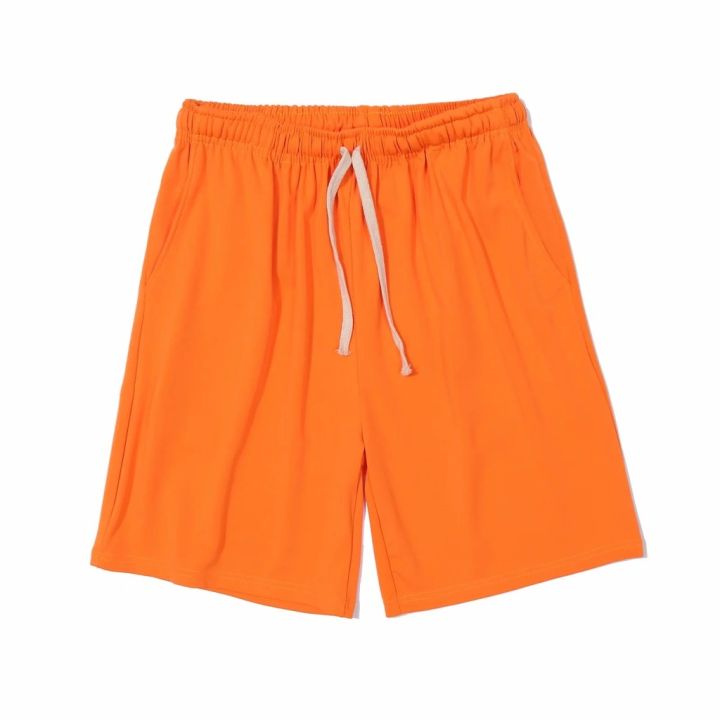 claribelzi-10-สี-m-3xl-กางเกงขาสั้นสีทึบเอวยางยืด-แฟชั่นผู้ชายหลวมตรงกางเกงขาสั้นชายหาดทุกแบบ