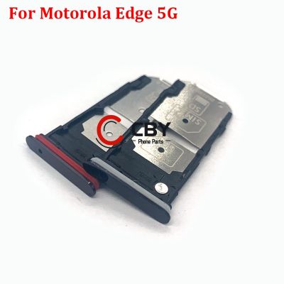 【CW】 Sim Card Tray Holder For Motorola Moto Edge 5G /Edge 20 Lite Slot Reader Socket Replacement