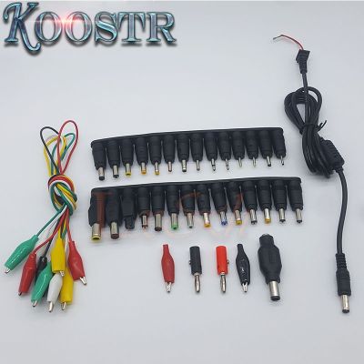 34pcs/Set Universal AC DC Power Supply Adapter Connector Plug for HP IBM Dell Apple Notebook Cable Free Shipping