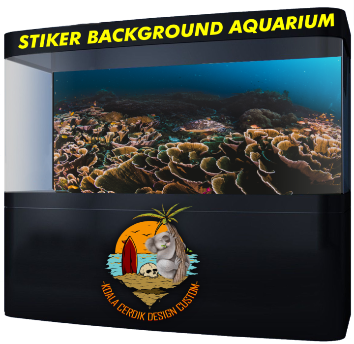Sticker Background Aquarium Luar Desain Undersea | Lazada Indonesia