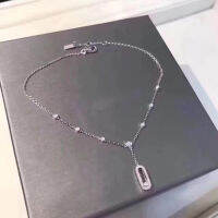 Brand Pure 925 Sterling Silver Jewelry For Women Beach Anklet Slide Stone Drop Pendant Anklet Move Stone Design Summer Anklets