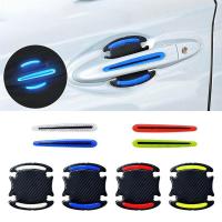 【cw】8pcsset Cars Door Handle Reflective Sticker Anti-collision Strip Safety Reflective Strips for Outdoor Car Door Handle Protectorhot